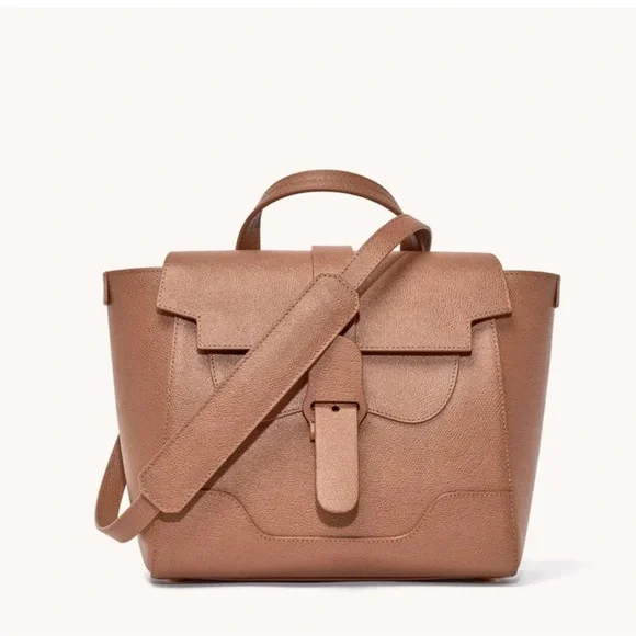 Like new! Senreve Brown Satchel with Structured Design - Picture 6 of 13